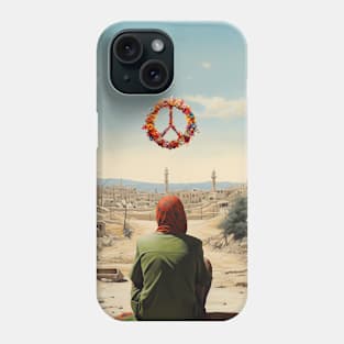 Peace Imperative: Navigating Divisiveness in a World Torn Apart  on a Dark Background Phone Case