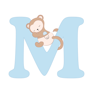 M - blue - monkey T-Shirt