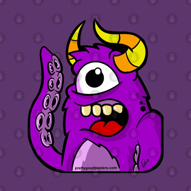 Purple Monster by PrettyGoodPosters