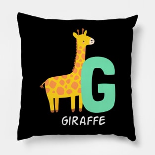 Giraffe Alphabet Funny Pillow