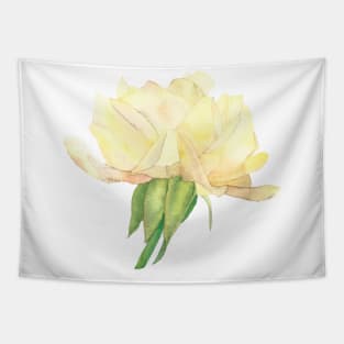 Yellow Rose, watercolor painting Tapestry