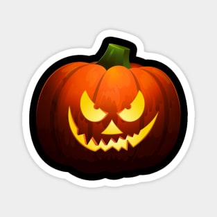 Halloween Deadly Smile Pumpkin Magnet