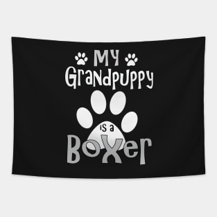 Dog Gifts and Ideas - Grandpuppy is a Boxer Tapestry