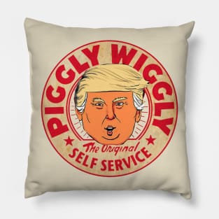 vintage red piggly wiggly donald trump Pillow