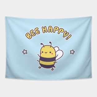 Cute Bee Happy Pun Tapestry