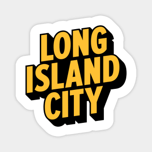 Long Island City Queens Logo - A Minimalist Tribute to Urban Charm Magnet