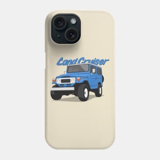 Land cruiser fj40 hardtop off road blue ocean Phone Case