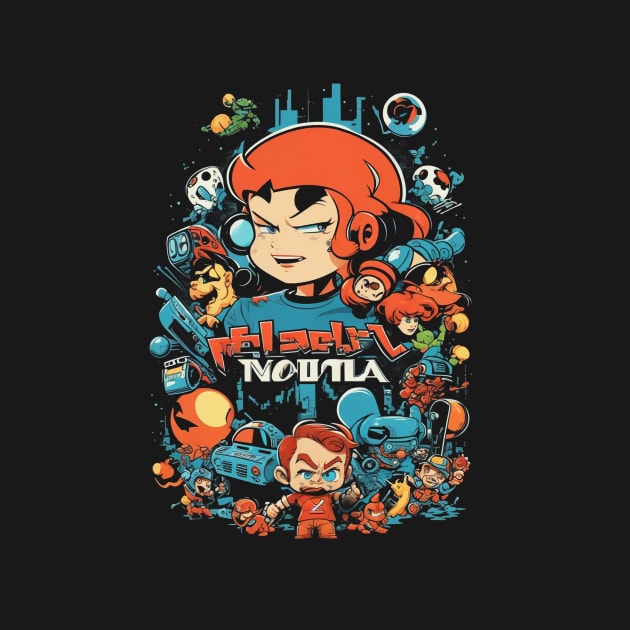 Fantasy retro gaming theme art T-Shirt by deepofficial