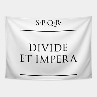 Latin quote Divide et impera Tapestry