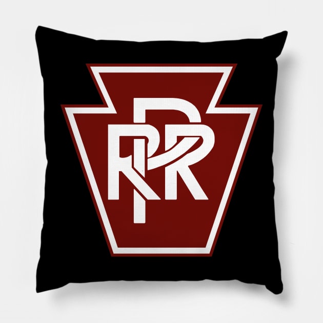 Vintage Pennsylvania Railroad Pillow by Railway Tees For All