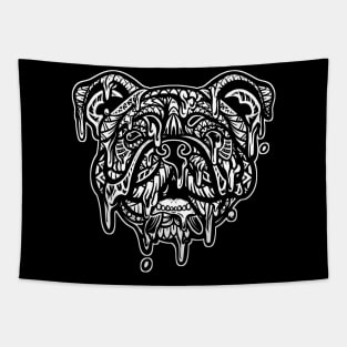 Drippy English Bulldog Tapestry