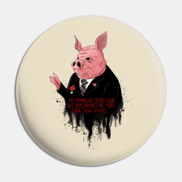 Swine Equality Pin by jamacfarlane