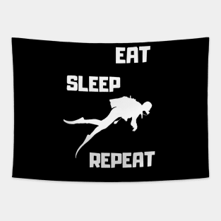 Eat Sleep Snorkeling Repeat Tapestry