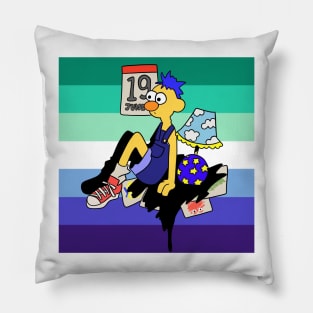 yellow guy mlm Pillow