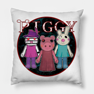 Piggy Chapter Pillows Teepublic - bunny cute piggy character skin roblox bunny sticker teepublic