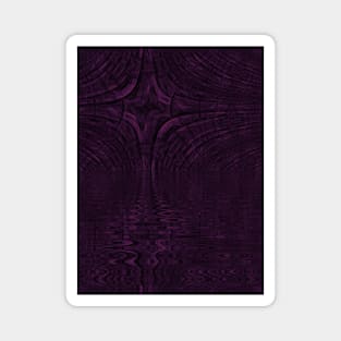 Burgundy Creepy Goth Fantasy Landscape Magnet