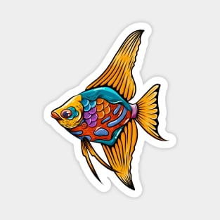 angel fish colorful Magnet