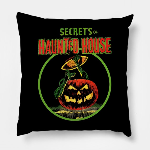 Secrets of Haunted House! Pillow by Swarm of Eyes