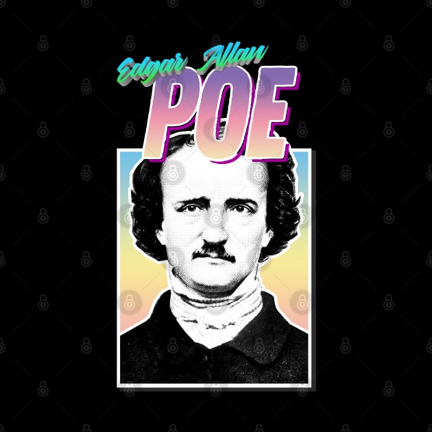 Edgar Allan Poe Graphic Design Hipster Statement Tee by DankFutura