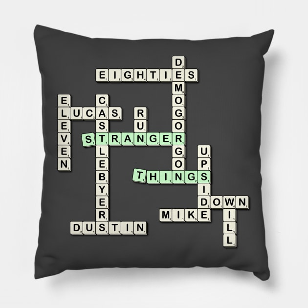 Scrabble Things Pillow by lallama