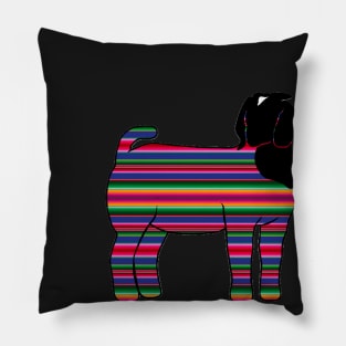 Serape Market Show Doe Silhouette - NOT FOR RESALE WITHOUT PERMISSION Pillow