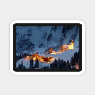 Skiing Resort Magnet