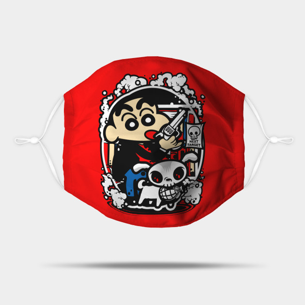 Crayon Shin Chan Funny Cartoon Mask Teepublic You can also upload and share your favorite shin chan hd wallpapers. teepublic