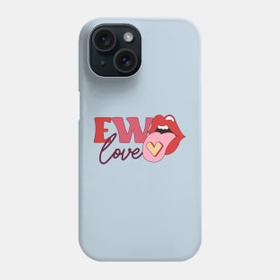 Ew Love Anti Valentine Club Love Pills Love Sucks Red Lips Phone Case