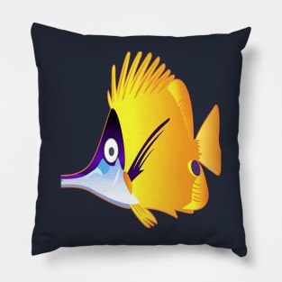 Yellow fish fish color Pillow