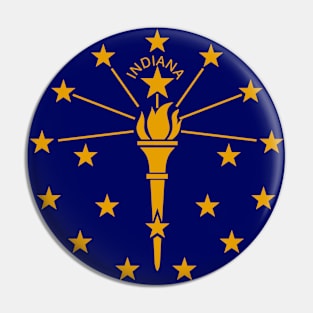 Indiana State Flag Emblem Pin