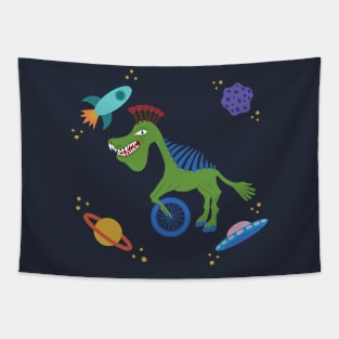 Silly Space Chimera Tapestry