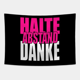 HALTE ABSTAND DANKE Tapestry