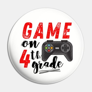 Game On 4th Grade Back to School Pin