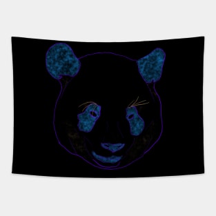 Electric Panda Bear Tapestry