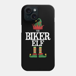 Biker Elf Matching Family Group Christmas Party Pajamas Phone Case