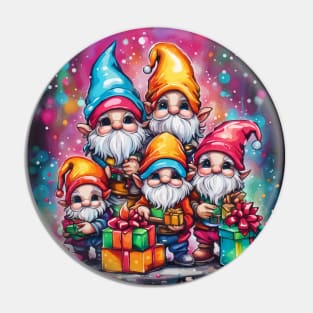 VIBRANT VISIONS (CHRISTMAS GNOMES) Pin