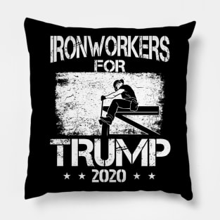 Ironworkers For Trump 2020 Ironworker Pillow