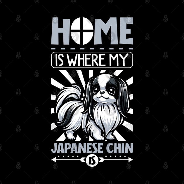 Home is with my Japanese Chin by Modern Medieval Design