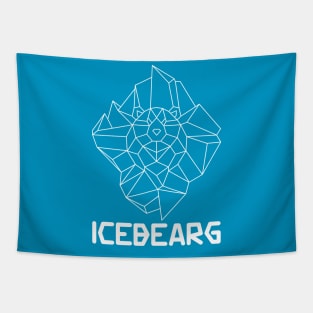 Iceberg The IceBEARg A polar ice bear in an iceberg outline Tapestry