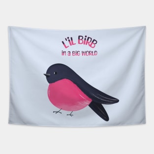 Lil Pink Robin Bird Tapestry