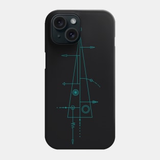 trigonal on black Phone Case