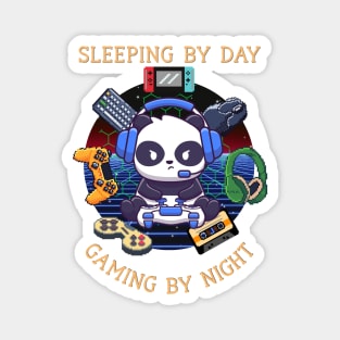 Sleeping By Day Gaming By Night Magnet