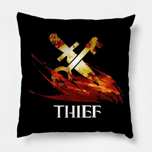 GW2 Thief profession Fantasy medieval Wars MMORPG gamer Pillow by Asiadesign