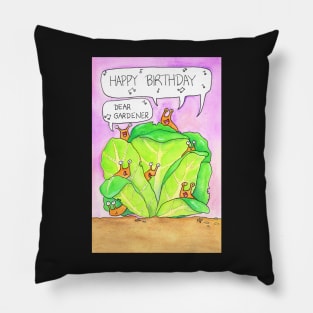 Happy Birthday, Dear Gardener Pillow