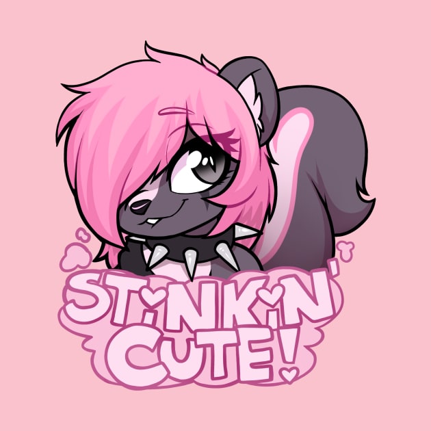 stinkin' cute skunk fursona by moozua