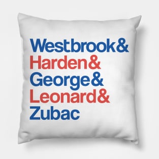 Clippers Court Playoffs Crew: LA Starting Five Tribute Tee Pillow