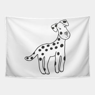 Dalmation dog with heart nose Tapestry