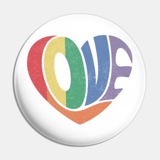 Rainbow Love Pin