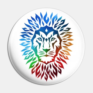 Rainbow Lion Pin