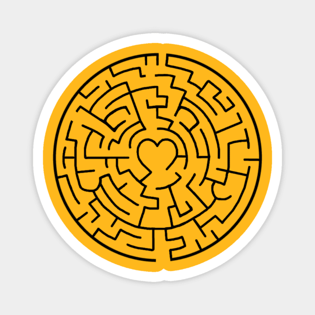 Smiling Happy Face Maze Magnet by Art by Deborah Camp